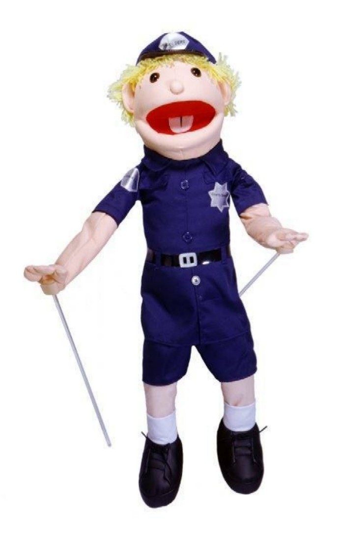 MR. FRIENDLY POLICEMAN JUMBO HAND PUPPET